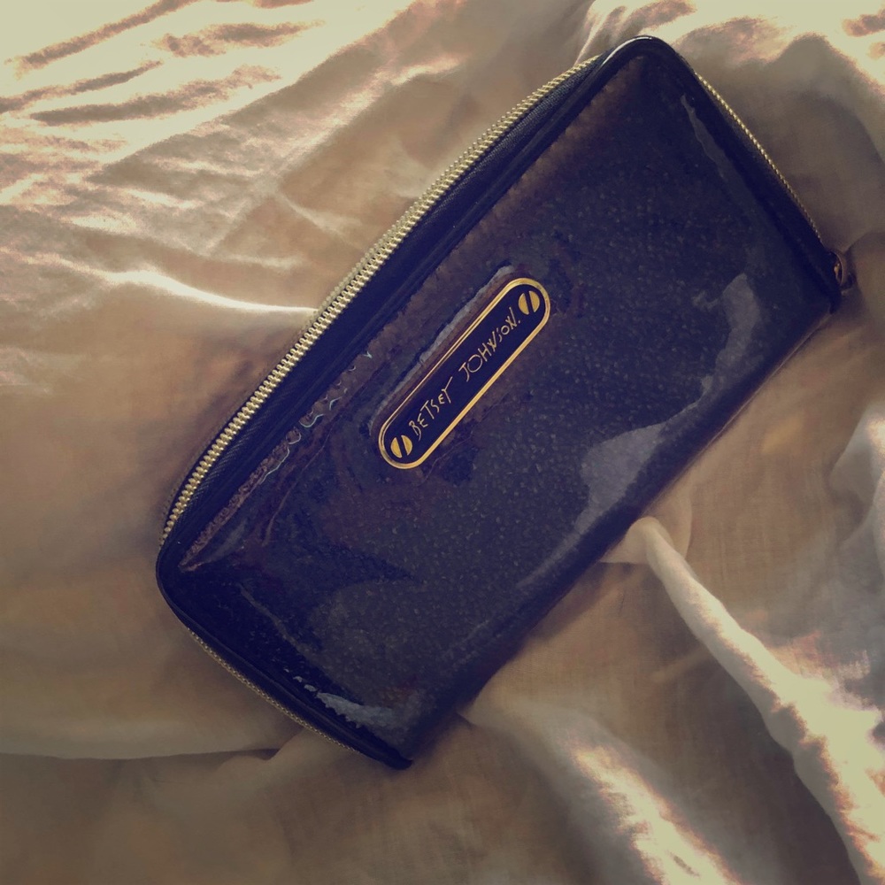 Black Betsey Johnson wallet
